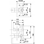 Смеситель для душа скрытого монтажа Armatura Angelit 4729-410 Смеситель для душа скрытого монтажа Armatura Angelit 4729-410